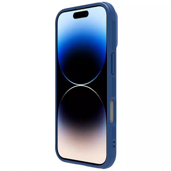 Карбонова накладка Nillkin CamShield Pro для Apple iPhone 16 (6.1") Blue 777-08135 фото