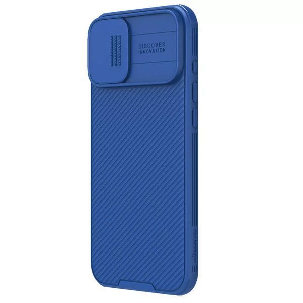 Карбонова накладка Nillkin CamShield Pro для Apple iPhone 16 (6.1") Blue 777-08135 фото