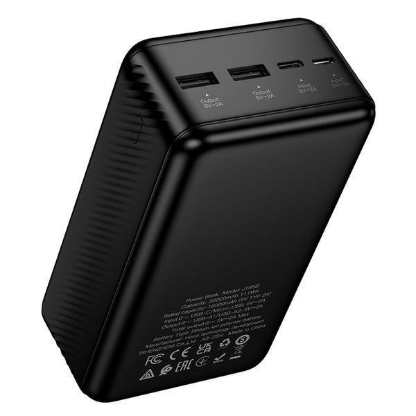 Power Bank Hoco J165B Honey 30000mAh 2A Black 216-00172 фото