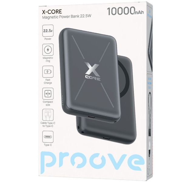 Power Bank Proove X-Core 22.5W 10000mAh Gray PNXC22010003 фото