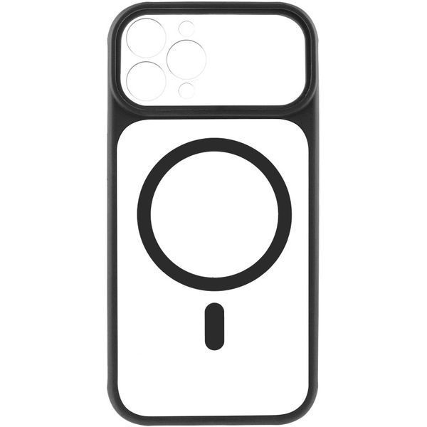 Чехол TPU+PC GETMAN Moon Clear with MagSafe для Apple iPhone 12 Pro (6.1") Black 656-08449 фото