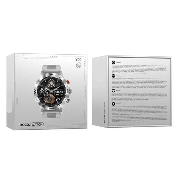 Смарт-годинник HOCO Y20 Smart sports watch(call version) Silver 656-02078 фото