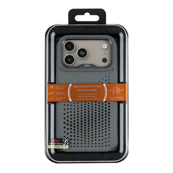 Чохол Kajsa Splendid Collection Circle with MagSafe для iPhone 17 Pro Max Grey O-Ring 2020000508977 фото