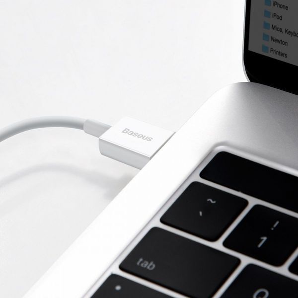 Кабель Baseus Superior Series Fast Charging Lightning 2.4A (1,5m) White CALYS-B02 фото