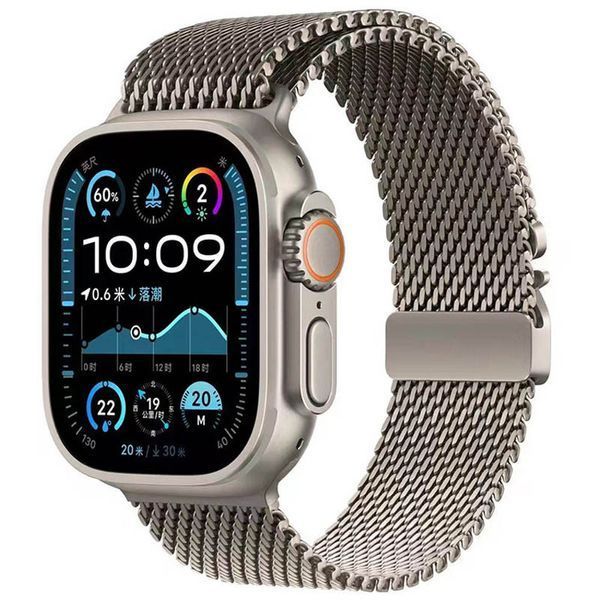 Ремінець Milanese Loop для Apple Watch 38/40/41/42mm(ser.10) Titanium 212-01484 фото