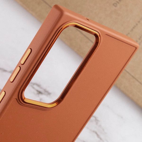 Чехол TPU Bonbon Metal Style для Samsung Galaxy S24 Ultra Papaya 555-02772 фото