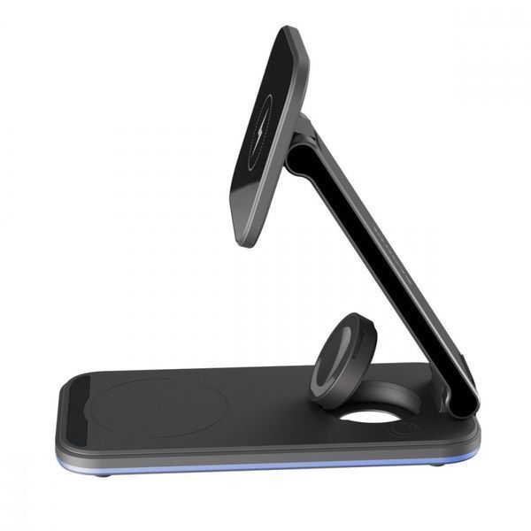 Беспроводное зарядное устройство Proove Energy Fold 3 in 1 black 656-02613 фото