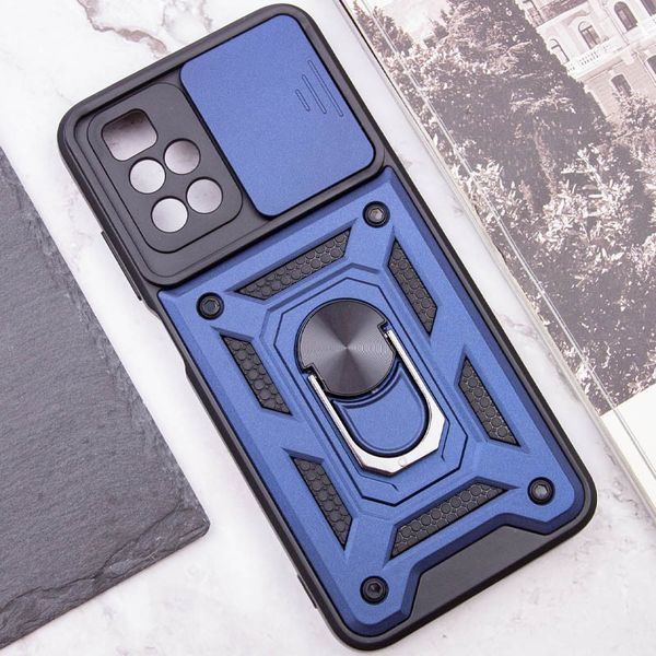 Ударостійкий чохол Camshield Serge Ring для Xiaomi Redmi 10 Blue 777-04645 фото