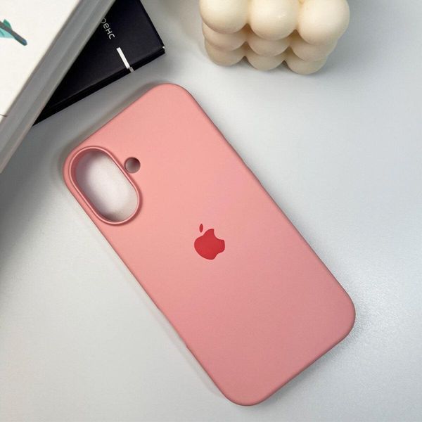 Силиконовый чехол для iPhone 16 Pink 666-01179 фото