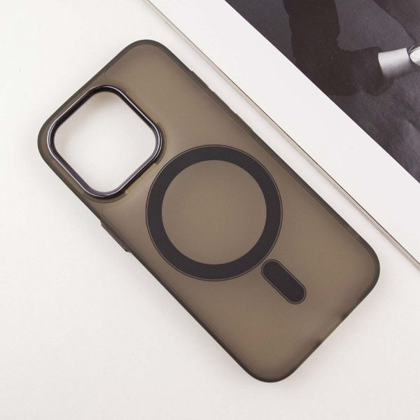 Чохол TPU+PC Lily with MagSafe для Apple iPhone 12 Pro Max (6.7") Dark Gray 214-03632 фото