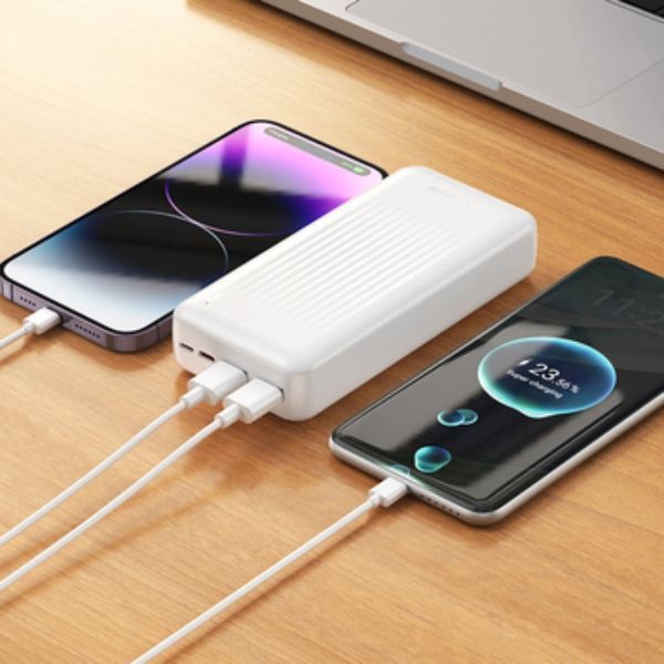 Зовнішній акумулятор BOROFONE BJ80A Clever 22.5W+PD20W fully compatible power bank(20000mAh) White 216-00143 фото