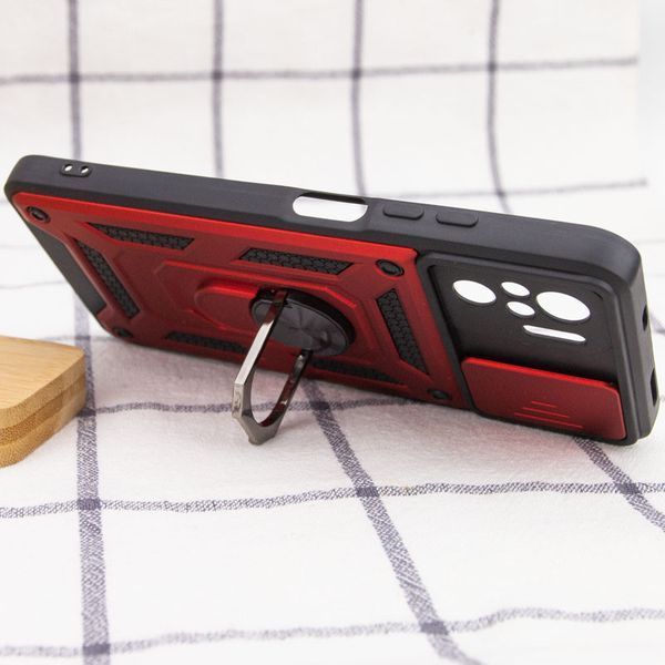 Ударостійкий чохол Camshield Serge Ring для Xiaomi Redmi Note 10 / Note 10s / Poco M5s Red 777-04659 фото