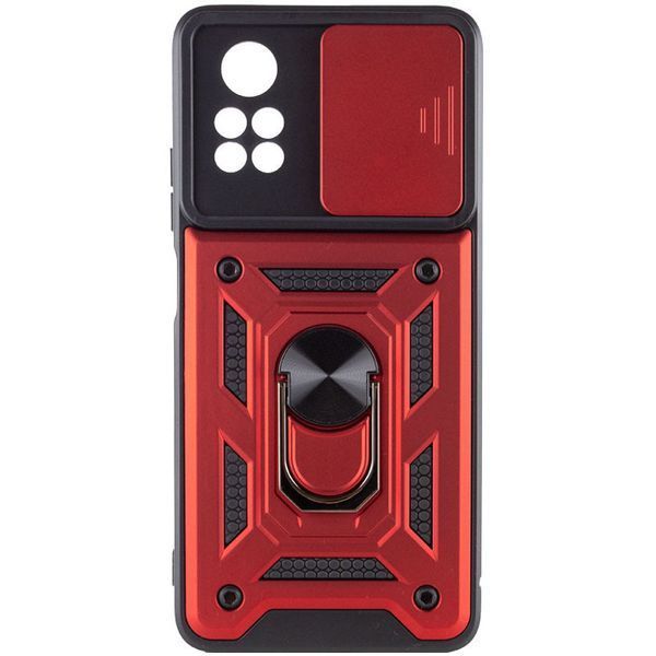 Ударостійкий чохол Camshield Serge Ring для Xiaomi Poco X4 Pro 5G Red 777-04624 фото