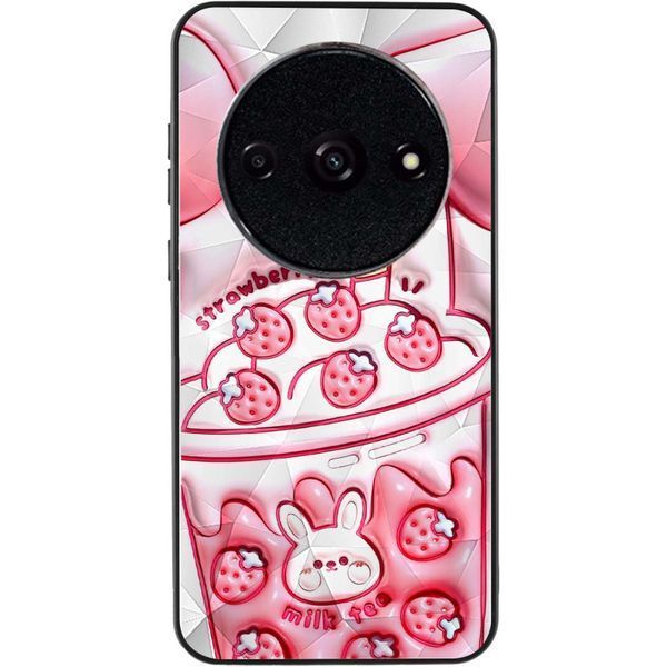 Чохол TPU+PC Prisma Fluffie для Xiaomi Redmi A3 / Poco C61 Strawberry 777-03961 фото