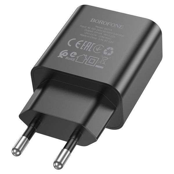 МЗП Borofone BA71A PD20W (1USB-C) Чорний ILSO-00000066701-2 фото