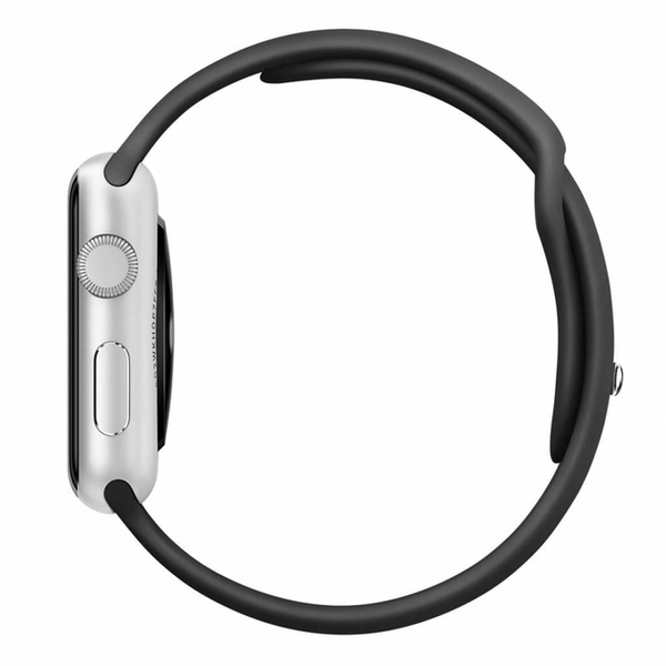 Силіконовий ремінець для Apple Watch 42/44/45/49 мм Black 212-00653 фото