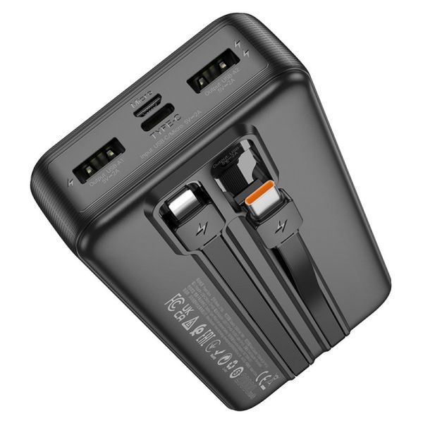 Внешний аккумулятор Hoco J118A Speed energy with cable 20000 mAh Black 216-00129 фото