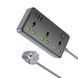 Мережевий подовжувач BOROFONE BAC2A Leya 3 position socket(1C3A)(EU) Black 656-03204 фото 2