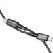 Кабель ACEFAST C1-03 Type-C to Type-C 3A, 1.2m, nylon, aluminum connectors, Black 6974316280521 фото 3