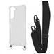 Чохол WAVE Clear Case With Strap для Samsung Galaxy S21 Fe (G990B) Black 208-05171 фото 1