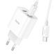 Сетевое зарядное устройство с кабелем HOCO C80A Plus Rapido PD20W+QC3.0 charger set(Type-C to Type-C) White 6931474779908 фото 4