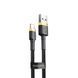 Кабель Baseus Cafule Lightning 2.4A (0.5m) Gold/Black CALKLF-AV1 фото