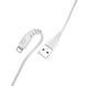 Кабель для зарядки и передачи данных WUW X166 USB to Lightning Белый 1 м 209-00118 фото 1