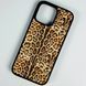 Шкіряна накладка Leopard Leather Magnetic для iPhone 14 Color №2 207-00231 фото 1