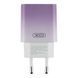 Сетевое зарядное устройство XO CE18 1Type-C PD/QC 30W Фиолетовый 209-00361 фото 1