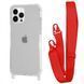 Чехол WAVE Clear Case With Strap для Iphone 14 Pro Red 208-05271 фото 1