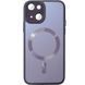 Чехол TPU+Glass Sapphire Midnight with MagSafe для Apple iPhone 15 (6.1") Deep Purple 656-08571 фото