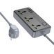 Мережевий подовжувач BOROFONE BAC2A Leya 3 position socket(1C3A)(EU) Black 656-03204 фото 3
