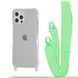 Чехол WAVE Clear Case With Strap для Iphone 12/12 Pro Green 208-05221 фото 1