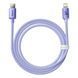 Кабель Baseus Crystal Shine Series Fast Charging Data Cable Type-C to iP 20W 1.2m Purple CAJY000205 фото 5