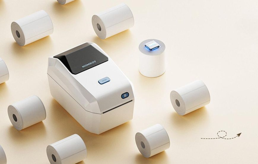 Термопринтер для друку наклейок NIIMBOT K3_W Lvory white (1AE10271603) 656-02125 фото