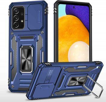 Ударостійкий чохол Camshield Army Ring для Samsung Galaxy A33 5G Navy Blue 777-05139 фото