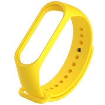 Силиконовый ремешок для Xiaomi Mi Band 3/4 Yellow 212-01181 фото