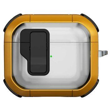Футляр противоударный Locking Button для наушников Airpods Pro Yellow 203-00425 фото