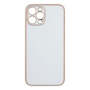 Чохол Leather Gold with Frame для iPhone 12 Pro Max White 207-00360 фото
