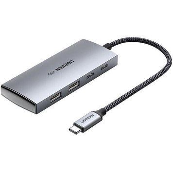 USB-хаб UGREEN CM480 USB-C to 2&times; USB 3.2+2&times;USB-C Adapter 10G (UGR-30758) UGR-30758 фото