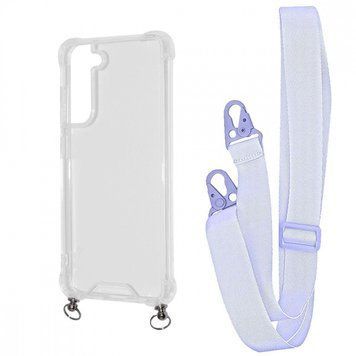 Чехол WAVE Clear Case With Strap для Samsung Galaxy S21 Fe (G990B) Light Purple 208-05172 фото