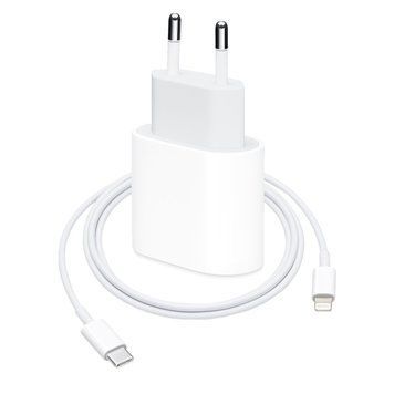 Комплект быстрой зарядки для iPhone WUW T12 20W Type-C to Lightning Белый 209-00293 фото