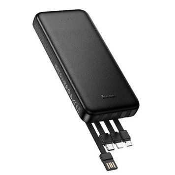 Power Bank Hoco J163 Wonderful 10000mAh 2A (with cable Type-C+Lightning+USB+Micro) Black 216-00173 фото