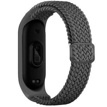Ремінець для Xiaomi Mi Band 3/4/5/6/7 Elastic Adjustment Grey 212-02469 фото