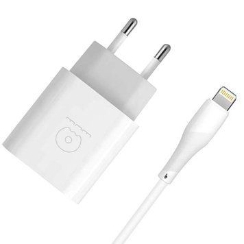 Комплект быстрой зарядки для iPhone WUW T81 Type-C to Lightning PD20W Белый 209-00297 фото