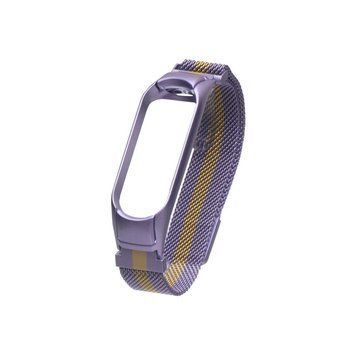 Ремінець для Xiaomi Mi Band 3/4 Milanese Loop Color Purple Gold 212-02417 фото