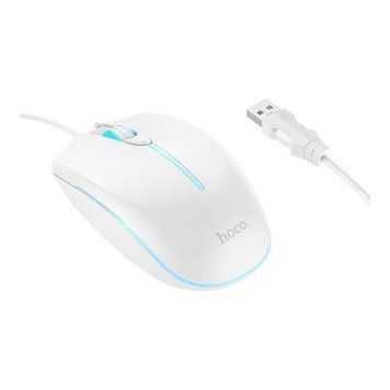 USB Мышь Игровая Hoco GM37 Wonderful gaming luminous Белый 656-02721 фото