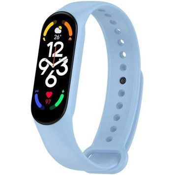 Силіконовий ремінець для Xiaomi Mi Band 7/6/5 Light Blue 212-01585 фото