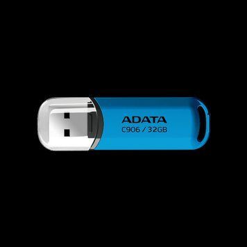 Флеш-накопитель ADATA USB 2.0 C906 32Gb Water Blue AC906-32G-RWB фото