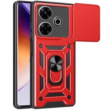 Ударопрочный чехол Camshield Serge Ring для Xiaomi Redmi 13 4G / Poco M6 4G Red 777-04359 фото